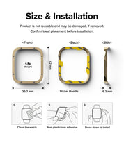 Case Ringke Bezel Premium Cart Apple Watch 41MM Series 9, 8, 7 (EDICIÓN LIMITADA) - Gold - Ringke - Funda Apple Watch11 - 1 - 2 / AW7 - 41 - 41Dastore