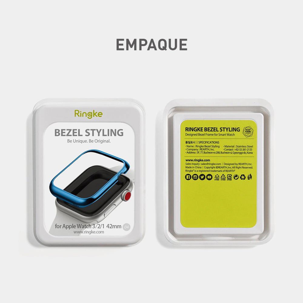 Case Ringke Bezel Premium Cart Apple Watch Serie 1, 2, 3 (42mm) - Ringke - Funda Apple Watch11 - 1 - 2 / AW3 - 42 - 41Dastore
