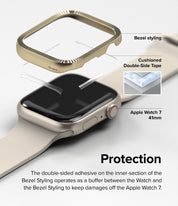 Case Ringke Bezel Premium Rol Apple Watch 41MM Series 9, 8, 7 (EDICIÓN LIMITADA) - Gold - Ringke - Funda Apple Watch11 - 1 - 2 / AW7 - 41 - 43Dastore