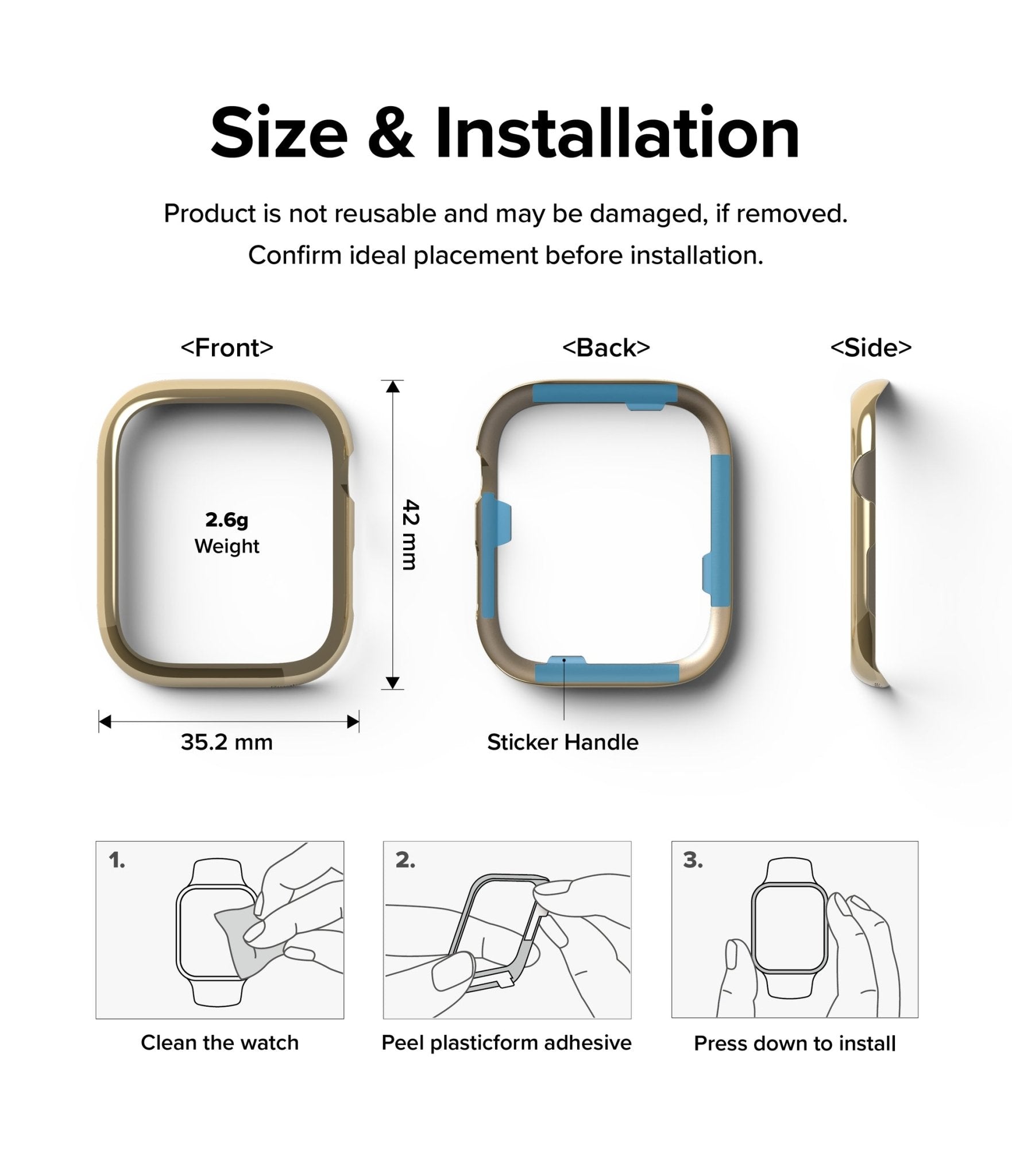 Case Ringke Bezel Styling Apple Watch 41MM Series 9, 8, 7 (Metal) - Ringke - Funda Apple Watch6 - 4 - 12 / AW7 - 41 - 05Dastore