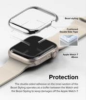 Case Ringke Bezel Styling Apple Watch 41MM Series 9, 8, 7 (Metal) - Ringke - Funda Apple Watch6 - 5 - 9 / AW7 - 41 - 01Dastore