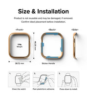 Case Ringke Bezel Styling Apple Watch 41MM Series 9, 8, 7 (Metal) - Ringke - Funda Apple Watch6 - 6 - 4 / AW7 - 41 - 02Dastore