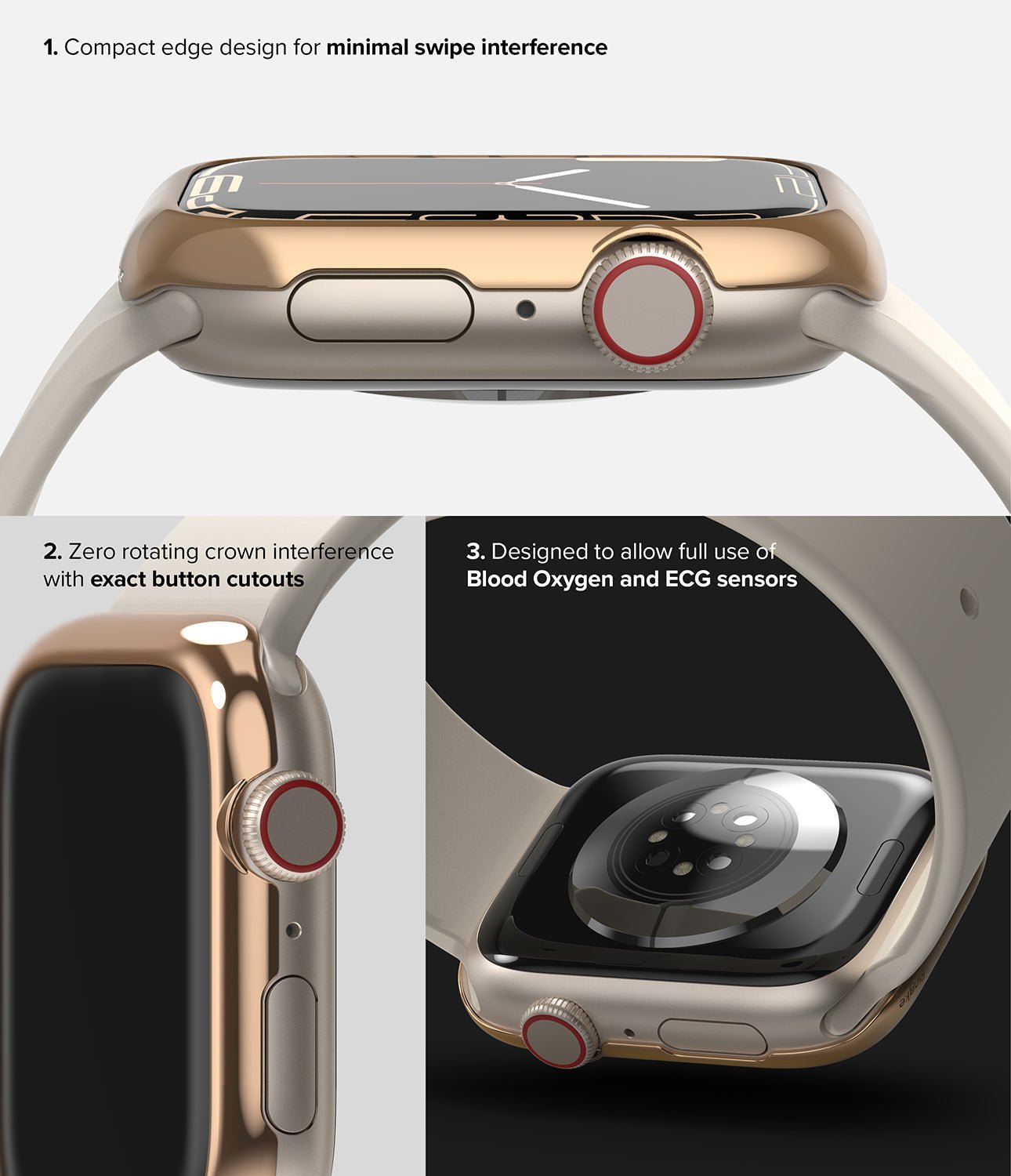 Case Ringke Bezel Styling Apple Watch 41MM Series 9, 8, 7 (Metal) - Ringke - Funda Apple Watch6 - 6 - 4 / AW7 - 41 - 02Dastore