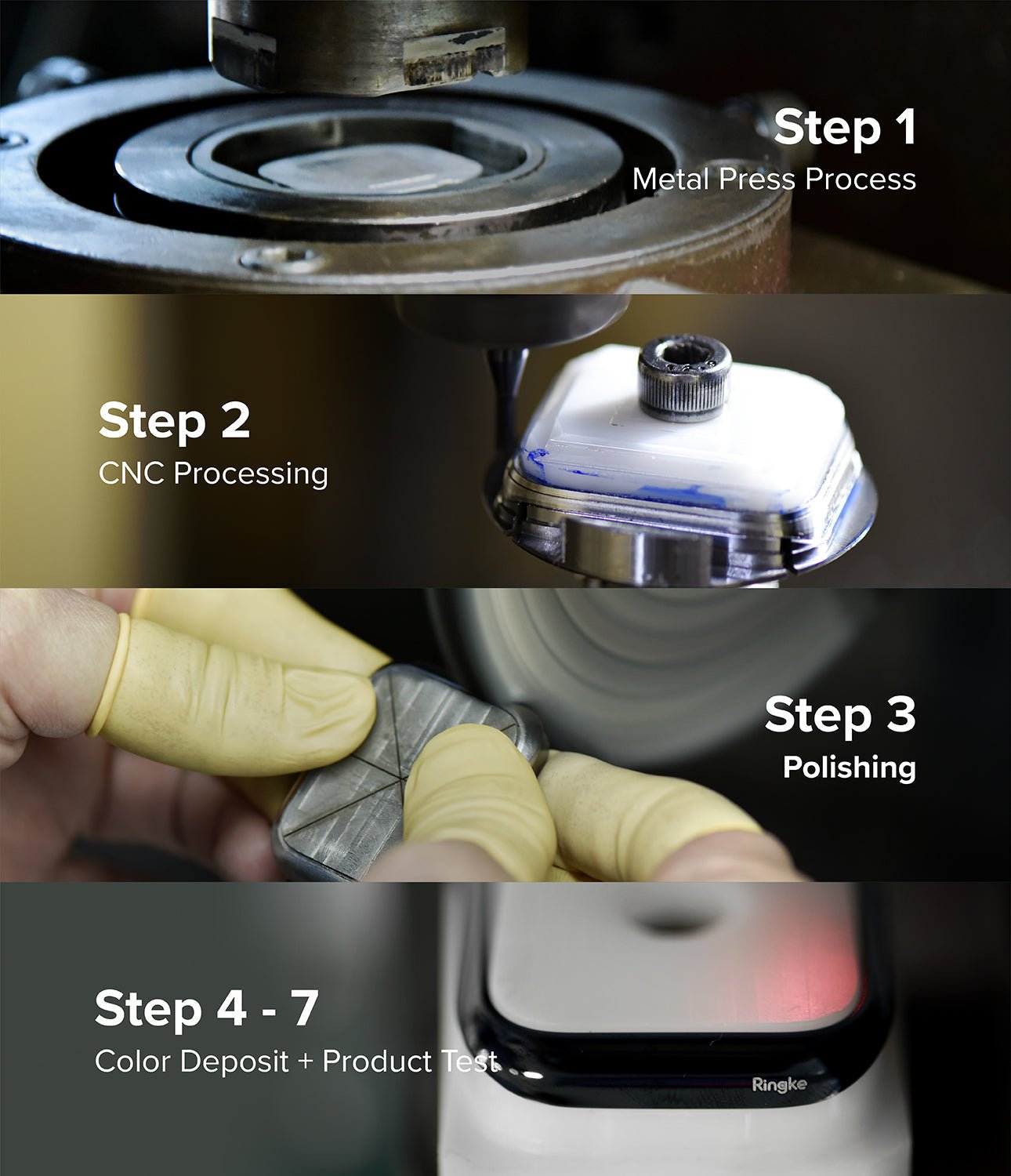 Case Ringke Bezel Styling Apple Watch 41MM Series 9, 8, 7 (Metal) - Ringke - Funda Apple Watch6 - 6 - 4 / AW7 - 41 - 02Dastore