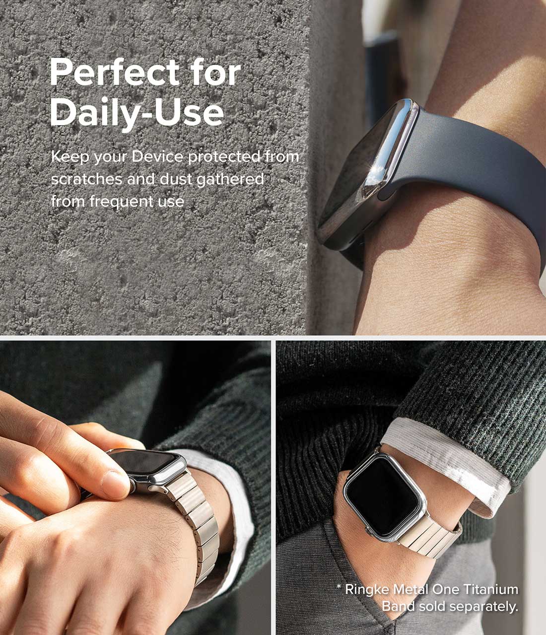 Case Ringke Bezel Styling Apple Watch 41MM Series 9, 8, 7 (Metal) - Ringke - Funda Apple Watch6 - 6 - 4 / AW7 - 41 - 02Dastore