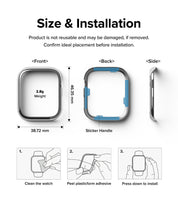 Case Ringke Bezel Styling Apple Watch 41MM Series 9, 8, 7 (Metal) - Ringke - Funda Apple Watch6 - 6 - 4 / AW7 - 41 - 02Dastore