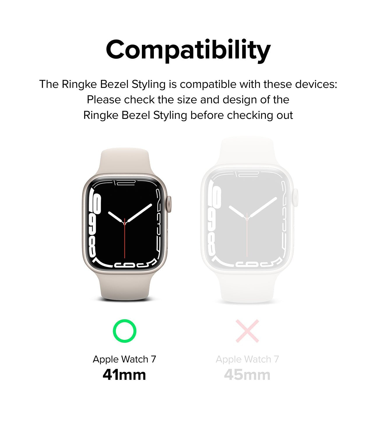 Case Ringke Bezel Styling Apple Watch 41MM Series 9, 8, 7 (Metal) - Ringke - Funda Apple Watch6 - 6 - 4 / AW7 - 41 - 02Dastore