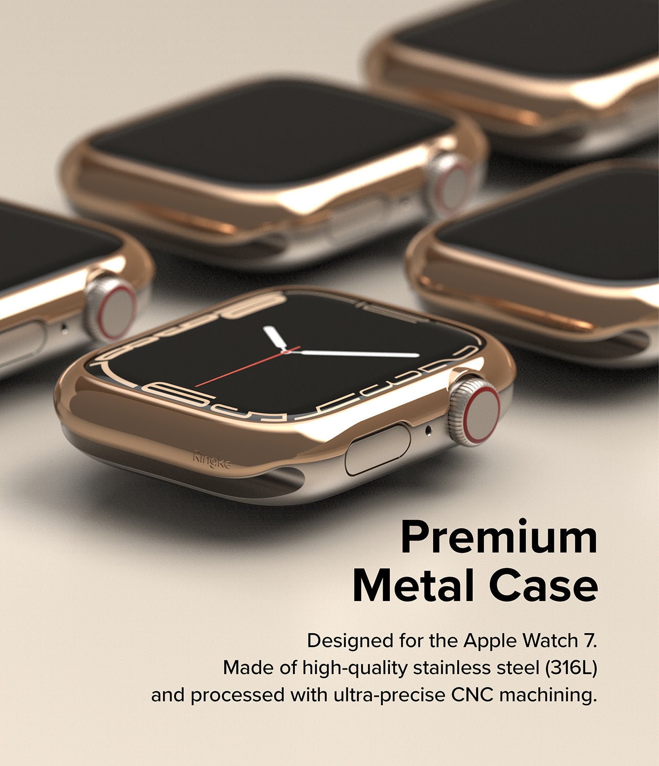Case Ringke Bezel Styling Apple Watch 41MM Series 9, 8, 7 (Metal) - Ringke - Funda Apple Watch6 - 6 - 4 / AW7 - 41 - 02Dastore