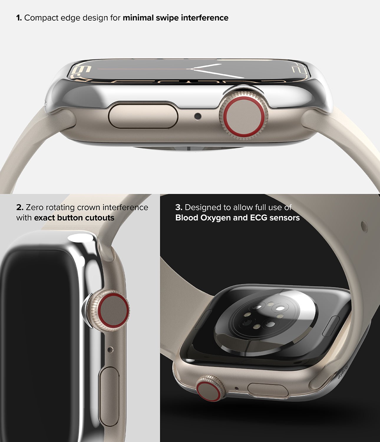 Case Ringke Bezel Styling Apple Watch 41MM Series 9, 8, 7 (Metal) - Ringke - Funda Apple Watch6 - 6 - 4 / AW7 - 41 - 02Dastore