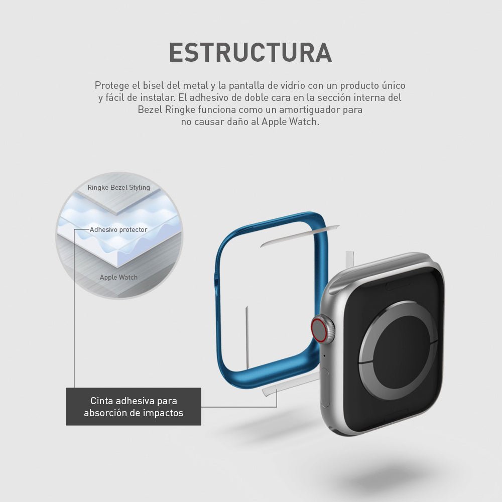 Case Ringke Bezel Styling Apple Watch - 44mm - Ringke - Funda Apple Watch11 - 1 - 2 / AW4 - 44 - 07Dastore