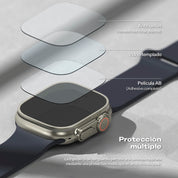 Case Ringke Bezel Styling + Glass Apple Watch Ultra 2 / 1 (49mm) - Ringke - Funda Apple Watch6 - 6 - 10 / CRBGAWU - SV - 49 - 01Dastore