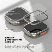 Case Ringke Bezel Styling + Glass Apple Watch Ultra 2 / 1 (49mm) - Ringke - Funda Apple Watch6 - 6 - 10 / CRBGAWU - SV - 49 - 01Dastore