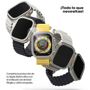 Case Ringke Bezel Styling + Glass Apple Watch Ultra 2 / 1 (49mm) - Ringke - Funda Apple Watch6 - 6 - 10 / CRBGAWU - SV - 49 - 01Dastore