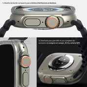 Case Ringke Bezel Styling + Glass Apple Watch Ultra 2 / 1 (49mm) - Ringke - Funda Apple Watch6 - 6 - 10 / CRBGAWU - SV - 49 - 01Dastore