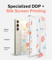 Case Ringke Fusion Design Galaxy S23 - Floral - Ringke - Funda/ CRFDGS23 - FLDastore