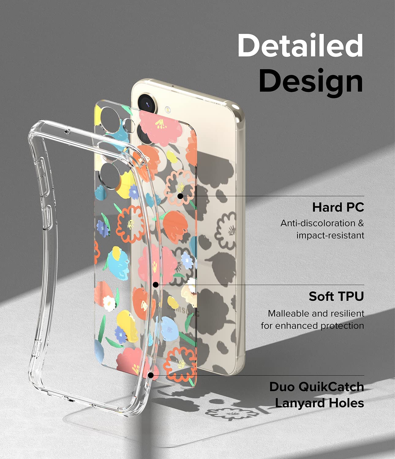Case Ringke Fusion Design Galaxy S23 - Floral - Ringke - Funda/ CRFDGS23 - FLDastore
