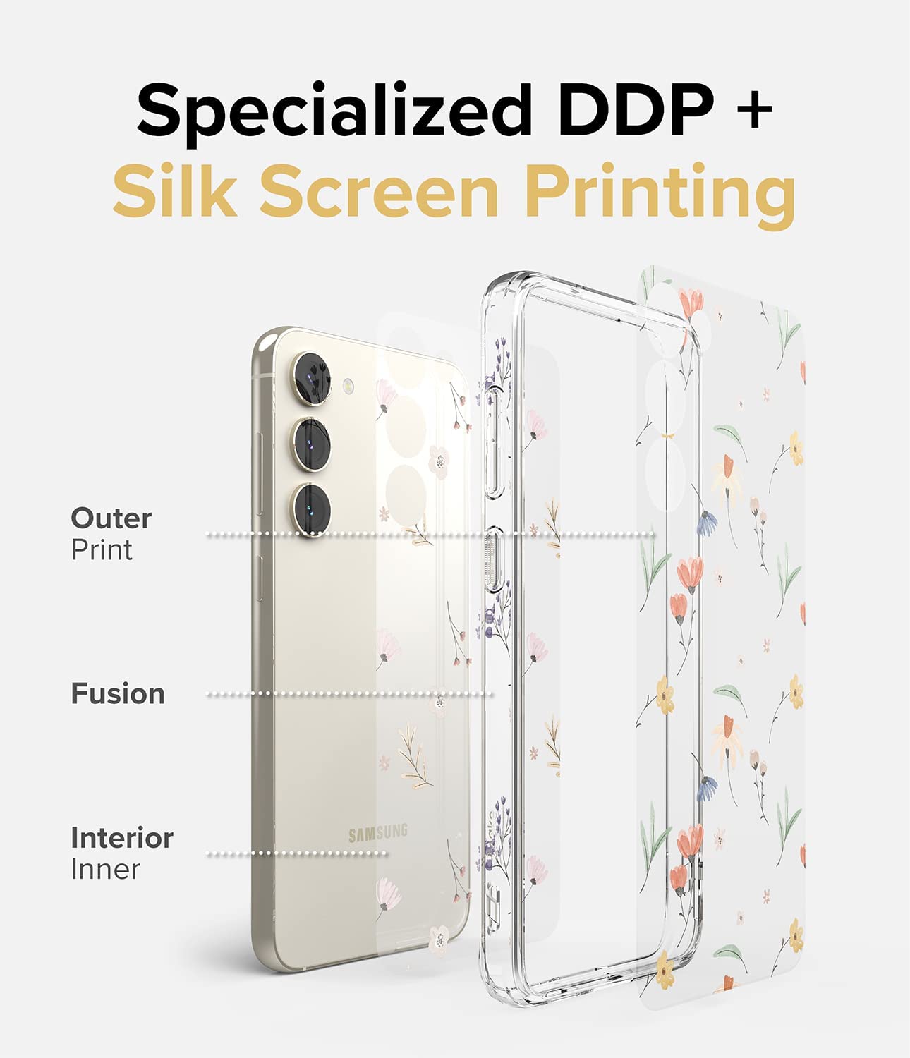 Case Ringke Fusion Design Galaxy S23 - Floral - Ringke - Funda2 - 8 - 4 / CRFDGS23 - DFLDastore