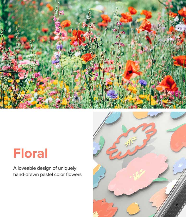 Case Ringke Fusion Design iPhone 14 Pro - Floral - Ringke - Funda1 - 8 - 4 / CRFDIPH14P - FLDastore