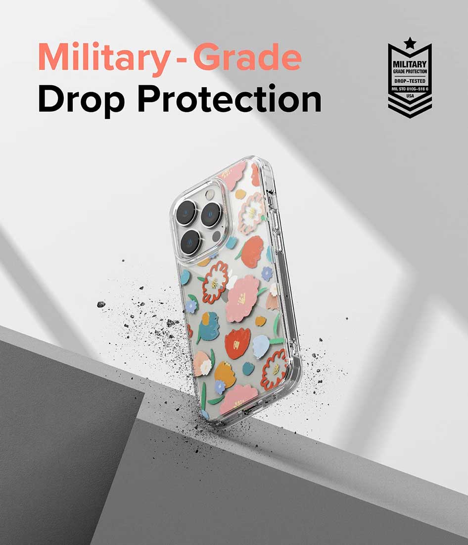 Case Ringke Fusion Design iPhone 14 Pro - Floral - Ringke - Funda1 - 8 - 4 / CRFDIPH14P - FLDastore