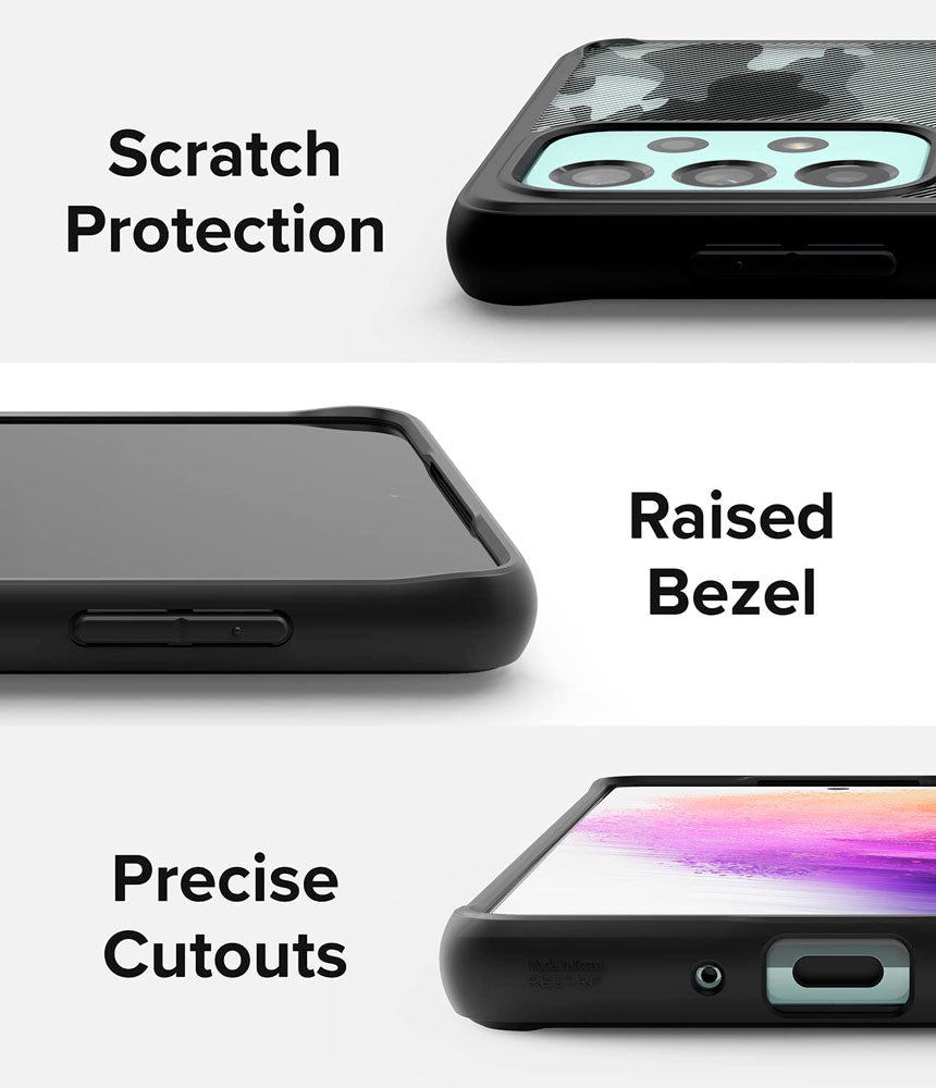 Case Ringke Fusion Galaxy A73 5G - Matte Camo Black - Ringke - Funda11 - 2 - 1 / CRFDGAA735G - MCBDastore
