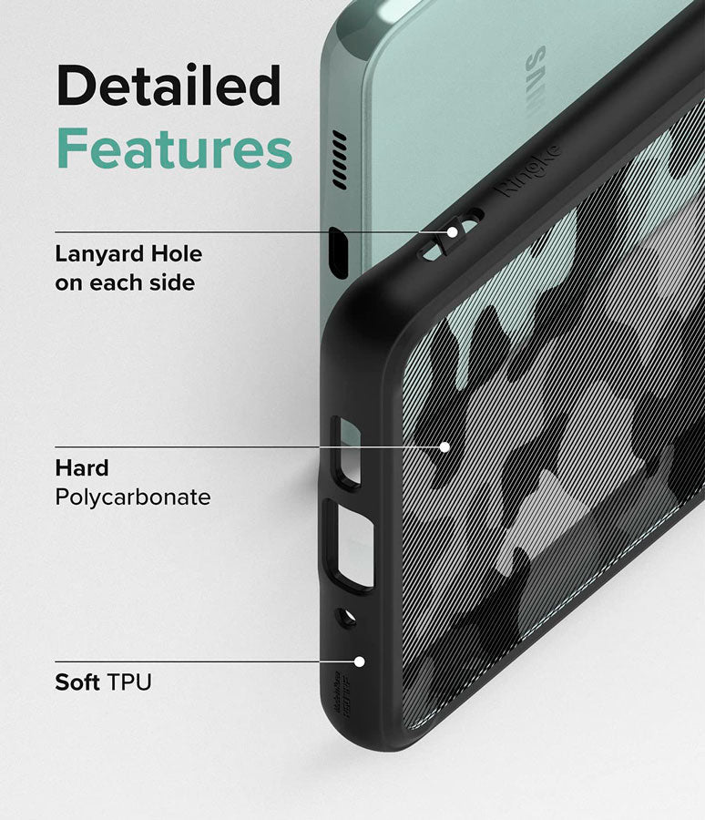 Case Ringke Fusion Galaxy A73 5G - Matte Camo Black - Ringke - Funda11 - 2 - 1 / CRFDGAA735G - MCBDastore