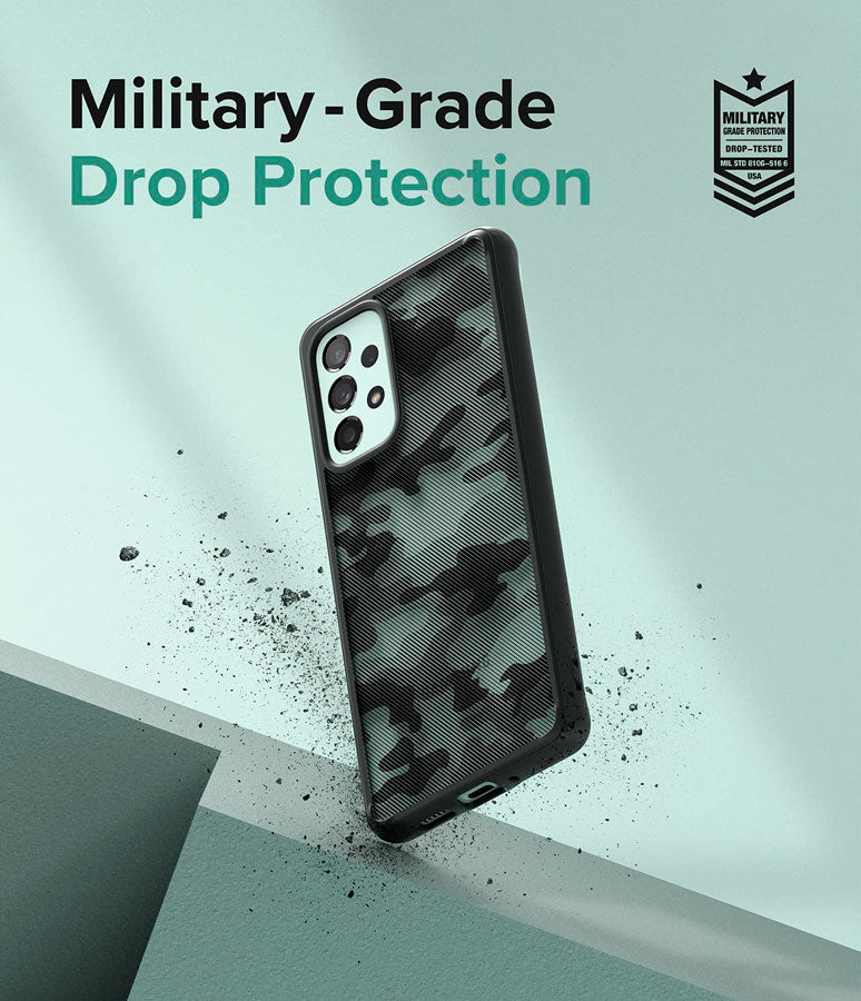 Case Ringke Fusion Galaxy A73 5G - Matte Camo Black - Ringke - Funda11 - 2 - 1 / CRFDGAA735G - MCBDastore