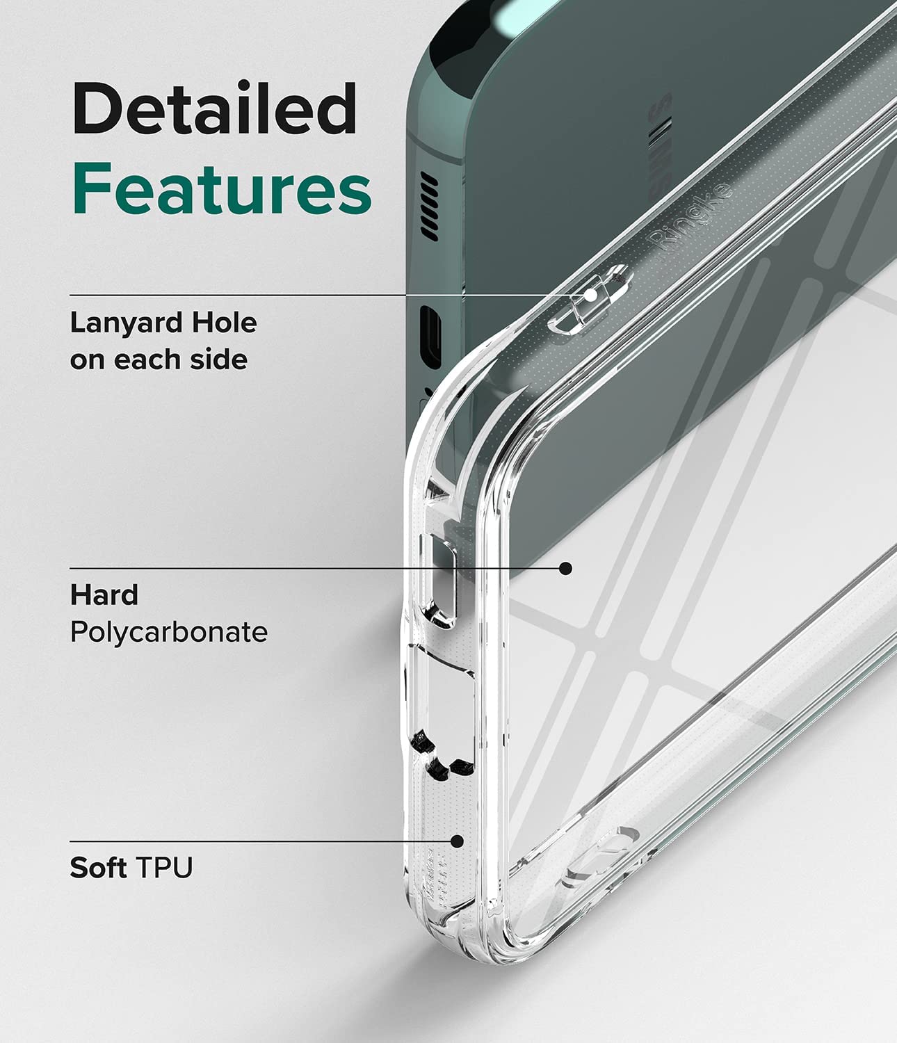 Case Ringke Fusion Galaxy S22 - Clear - Ringke - Funda11 / CRFGS22 - CDastore