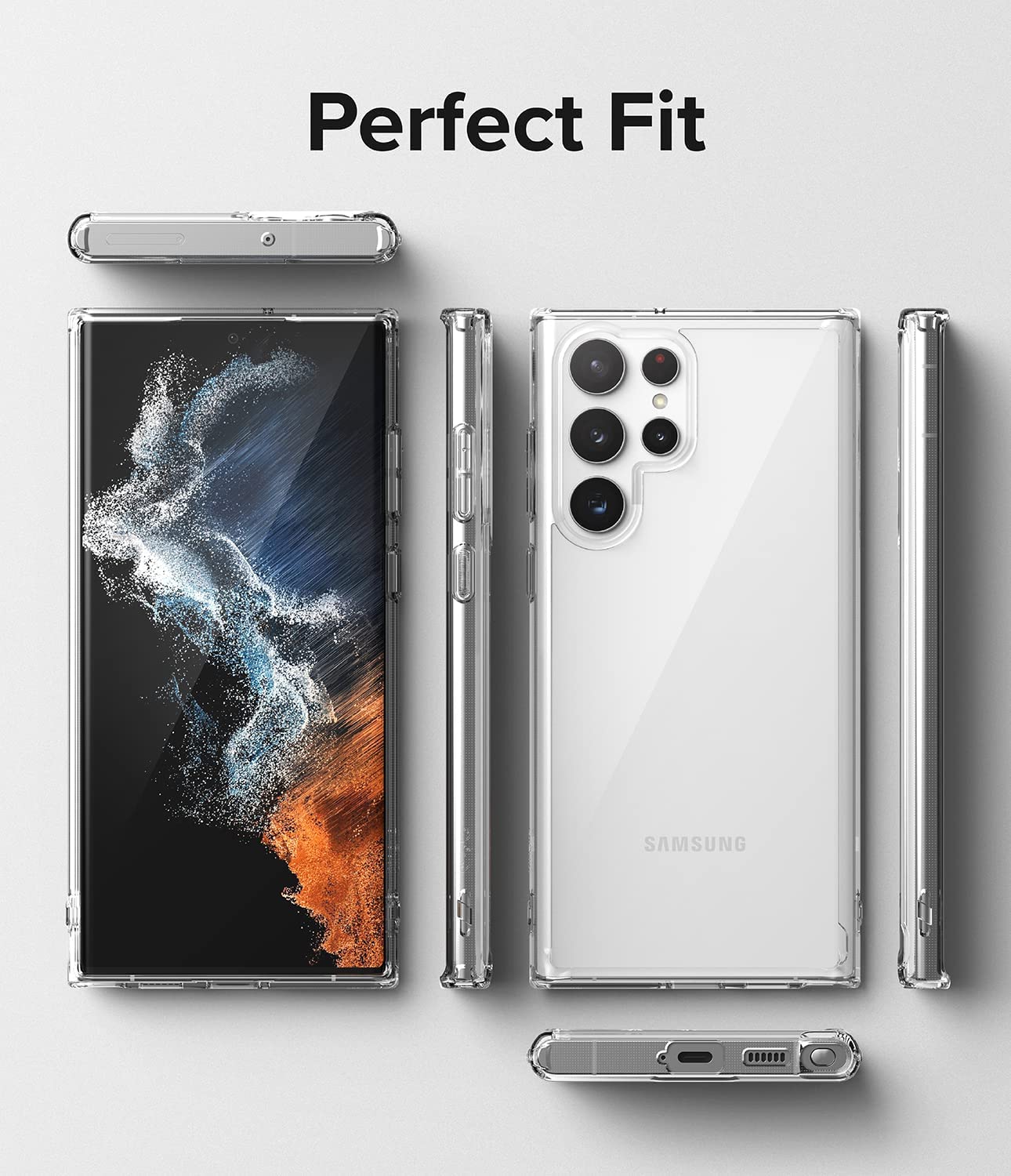 Case Ringke Fusion Galaxy S22 Ultra - Clear - Ringke - Funda/ CRFGS22U - CDastore