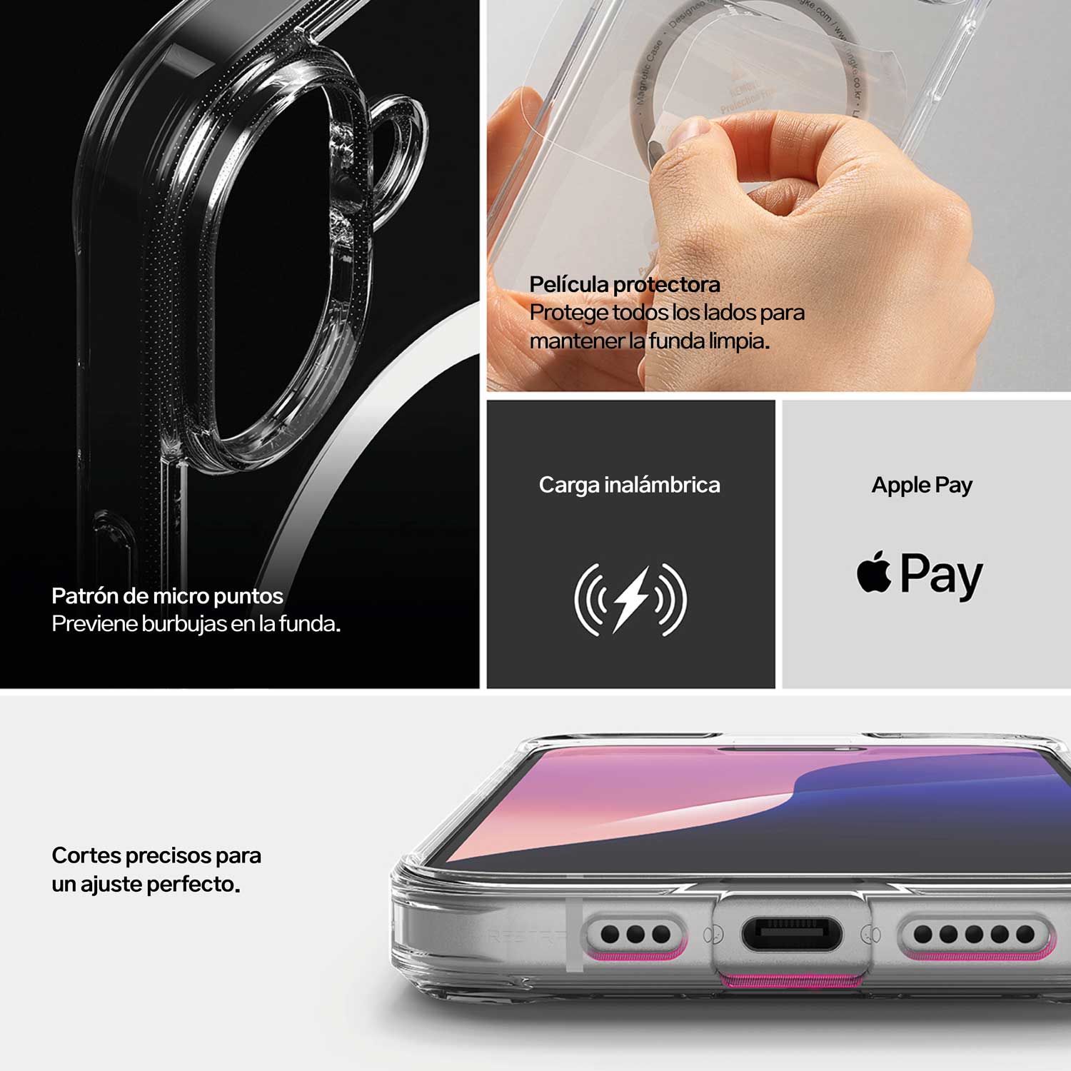 Case Ringke Fusion Magnetic iPhone 16 (MagSafe) - Ringke - Funda2 - 4 - 6 / CRFMIPH16 - CLDastore