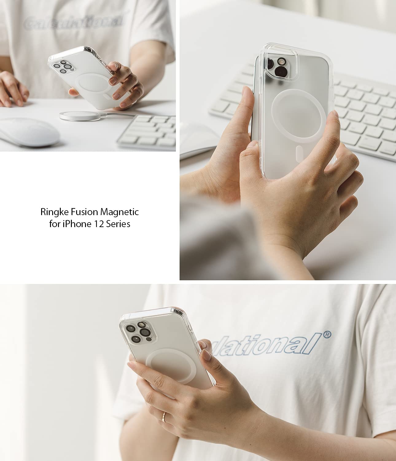 Case Ringke Fusion Magnetic Matte iPhone 12 / 12 Pro (Magsafe) - Ringke - Funda10 / CRFMIPH12PDastore