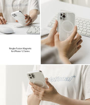 Case Ringke Fusion Magnetic Matte iPhone 12 / 12 Pro (Magsafe) - Ringke - Funda10 / CRFMIPH12PDastore