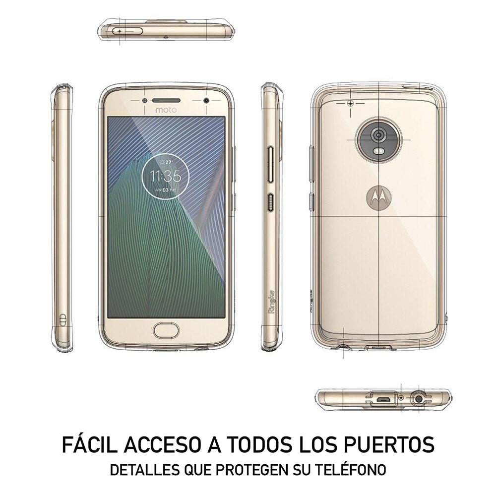 Case Ringke Fusion Moto G5 Plus - Clear (OPENBOX) - Ringke - Funda/ RFMG5PCOBXDastore