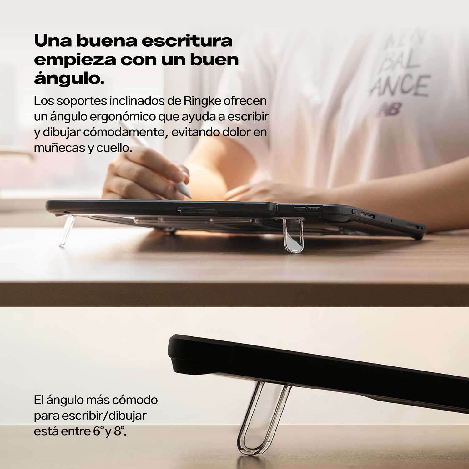 Case Ringke Fusion + Sketch Stand iPad Pro 13" M4 (2024) - Ringke - Funda9 - 4 - 3 / CRFSSPP13M4Dastore
