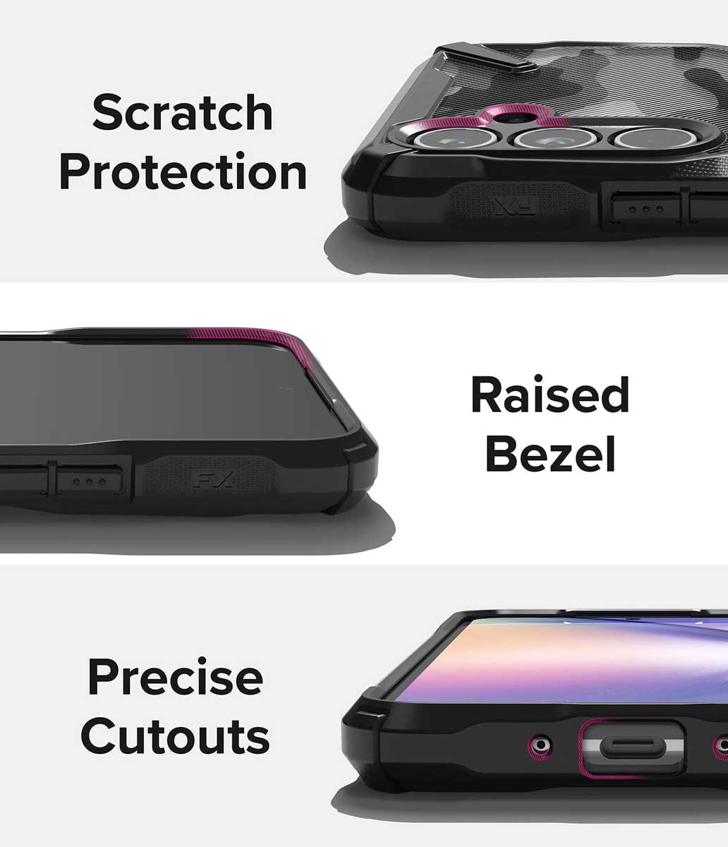 Case Ringke Fusion - X Design Galaxy A54 5G - Camo Black - Ringke - Funda/ CRFXDGA54 - CBDastore