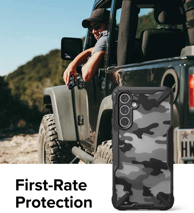 Case Ringke Fusion - X Design Galaxy A54 5G - Camo Black - Ringke - Funda/ CRFXDGA54 - CBDastore