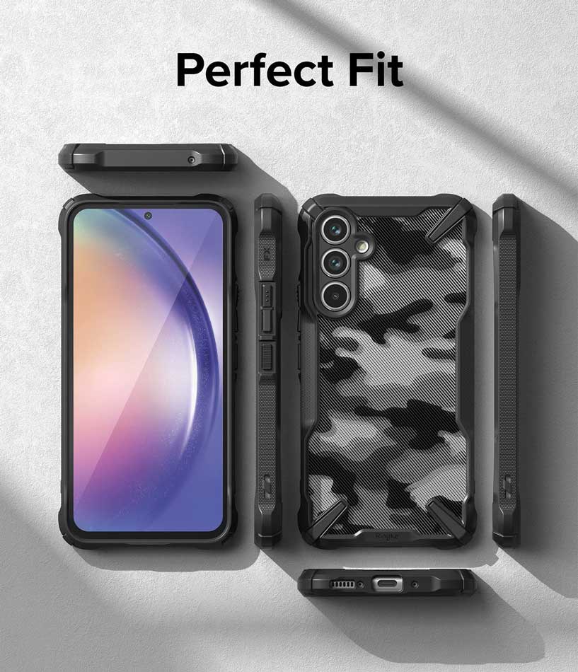 Case Ringke Fusion - X Design Galaxy A54 5G - Camo Black - Ringke - Funda/ CRFXDGA54 - CBDastore