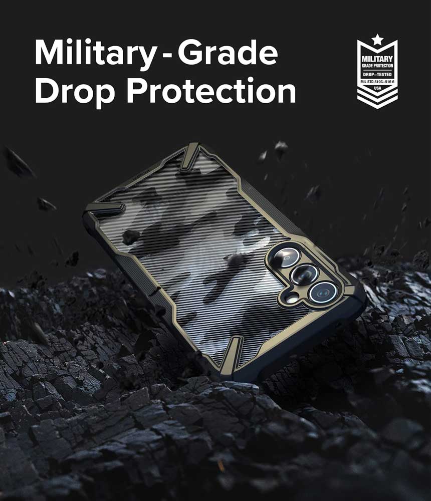 Case Ringke Fusion - X Design Galaxy A54 5G - Camo Black - Ringke - Funda/ CRFXDGA54 - CBDastore