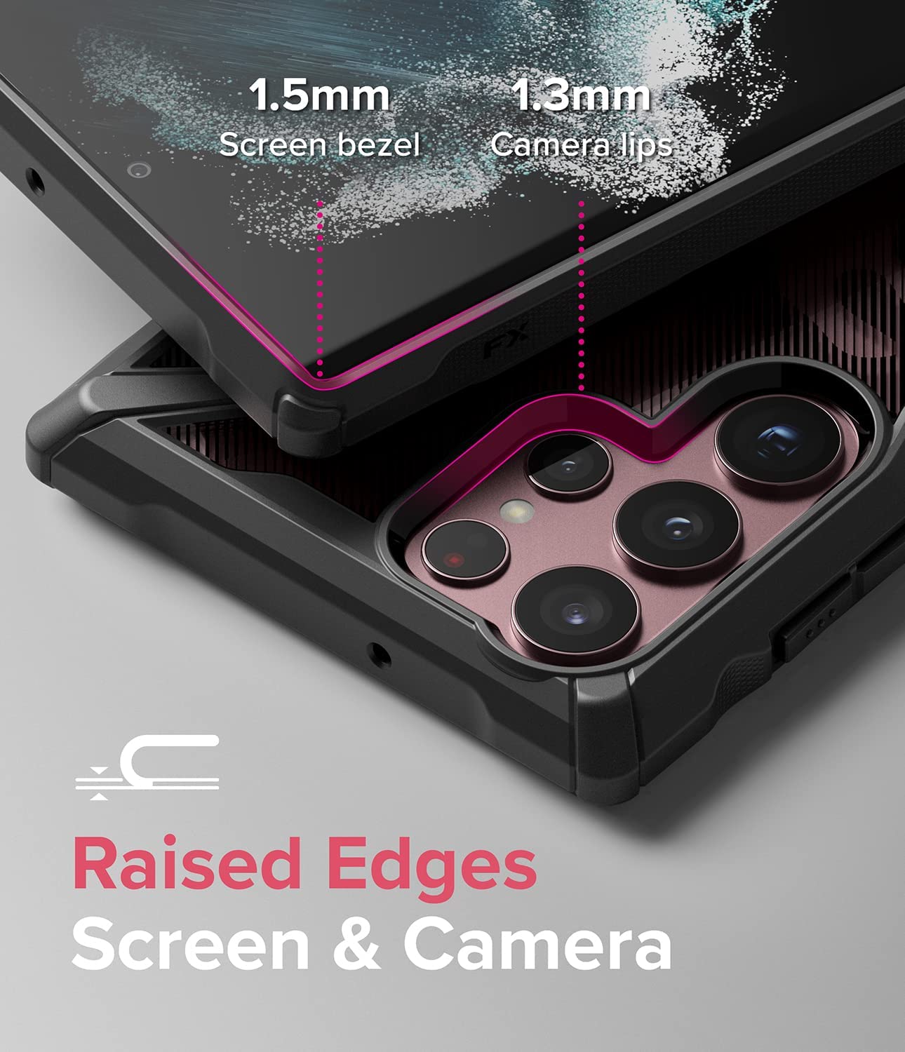 Case Ringke Fusion - X Design Galaxy S22 Ultra - Camo Black - Ringke - Funda2 - 3 - 7 / CRFXDGS22U - CBDastore