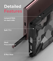 Case Ringke Fusion - X Design Galaxy S22 Ultra - Camo Black - Ringke - Funda2 - 3 - 7 / CRFXDGS22U - CBDastore