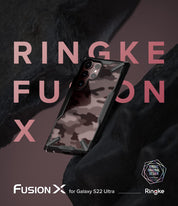 Case Ringke Fusion - X Design Galaxy S22 Ultra - Camo Black - Ringke - Funda2 - 3 - 7 / CRFXDGS22U - CBDastore