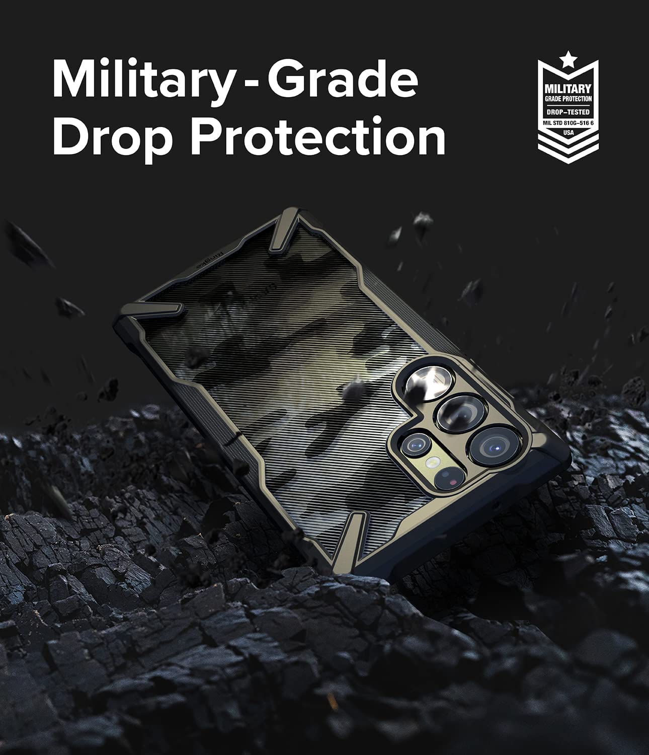 Case Ringke Fusion - X Design Galaxy S23 Ultra - Camo Black - Ringke - Funda1 - 1 - 9 / CRFXDGS23U - CMBCKDastore