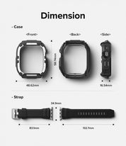 Case Ringke Fusion X Guard + Wire Apple Watch Ultra 2 / 1 - 49mm (Case + correa) - Ringke - Funda Apple Watch8 - 7 - 9 / CSRFXGWAWU - BCKDastore