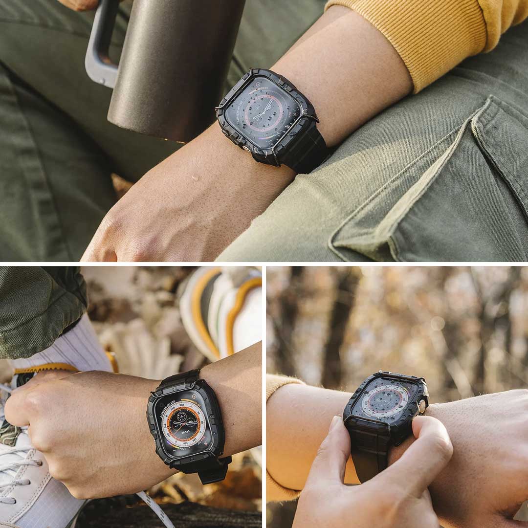 Case Ringke Fusion X Guard + Wire Apple Watch Ultra 2 / 1 - 49mm (Case + correa) - Ringke - Funda Apple Watch8 - 7 - 9 / CSRFXGWAWU - BCKDastore