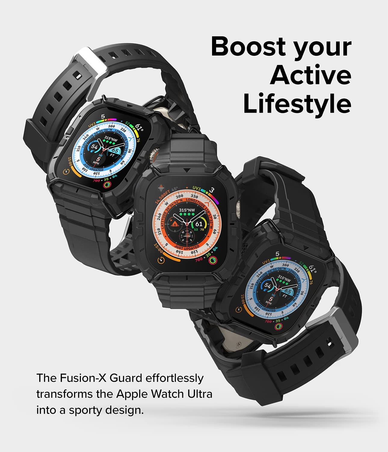 Case Ringke Fusion X Guard + Wire Apple Watch Ultra 2 / 1 - 49mm (Case + correa) - Ringke - Funda Apple Watch8 - 7 - 9 / CSRFXGWAWU - BCKDastore