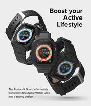 Case Ringke Fusion X Guard + Wire Apple Watch Ultra 2 / 1 - 49mm (Case + correa) - Ringke - Funda Apple Watch8 - 7 - 9 / CSRFXGWAWU - BCKDastore