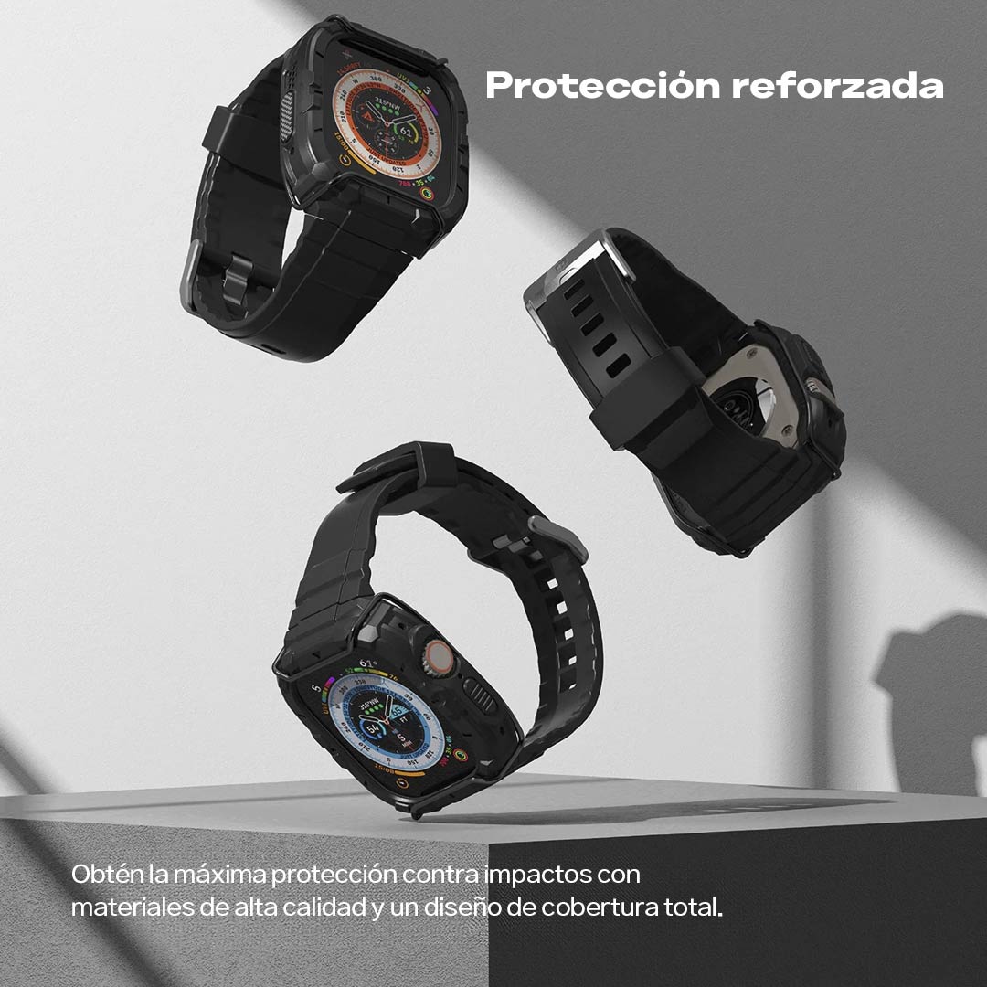 Case Ringke Fusion X Guard + Wire Apple Watch Ultra 2 / 1 - 49mm (Case + correa) - Ringke - Funda Apple Watch8 - 7 - 9 / CSRFXGWAWU - BCKDastore