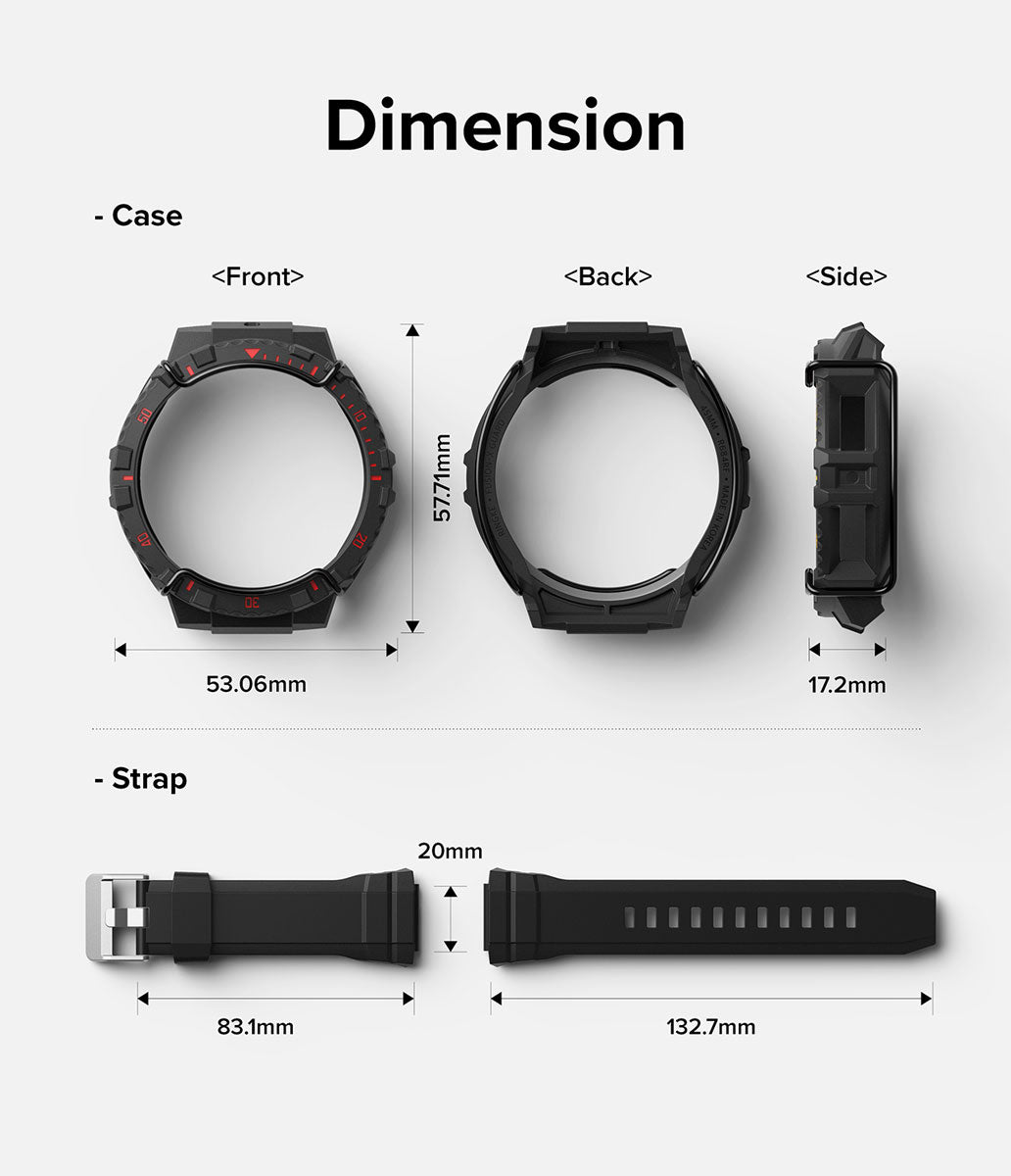 Case Ringke Fusion X Guard + Wire Galaxy Watch 5 Pro (45mm) Case + correa - Ringke - Funda Galaxy Watch/ CRFXGUGW5P - BCKRIDastore