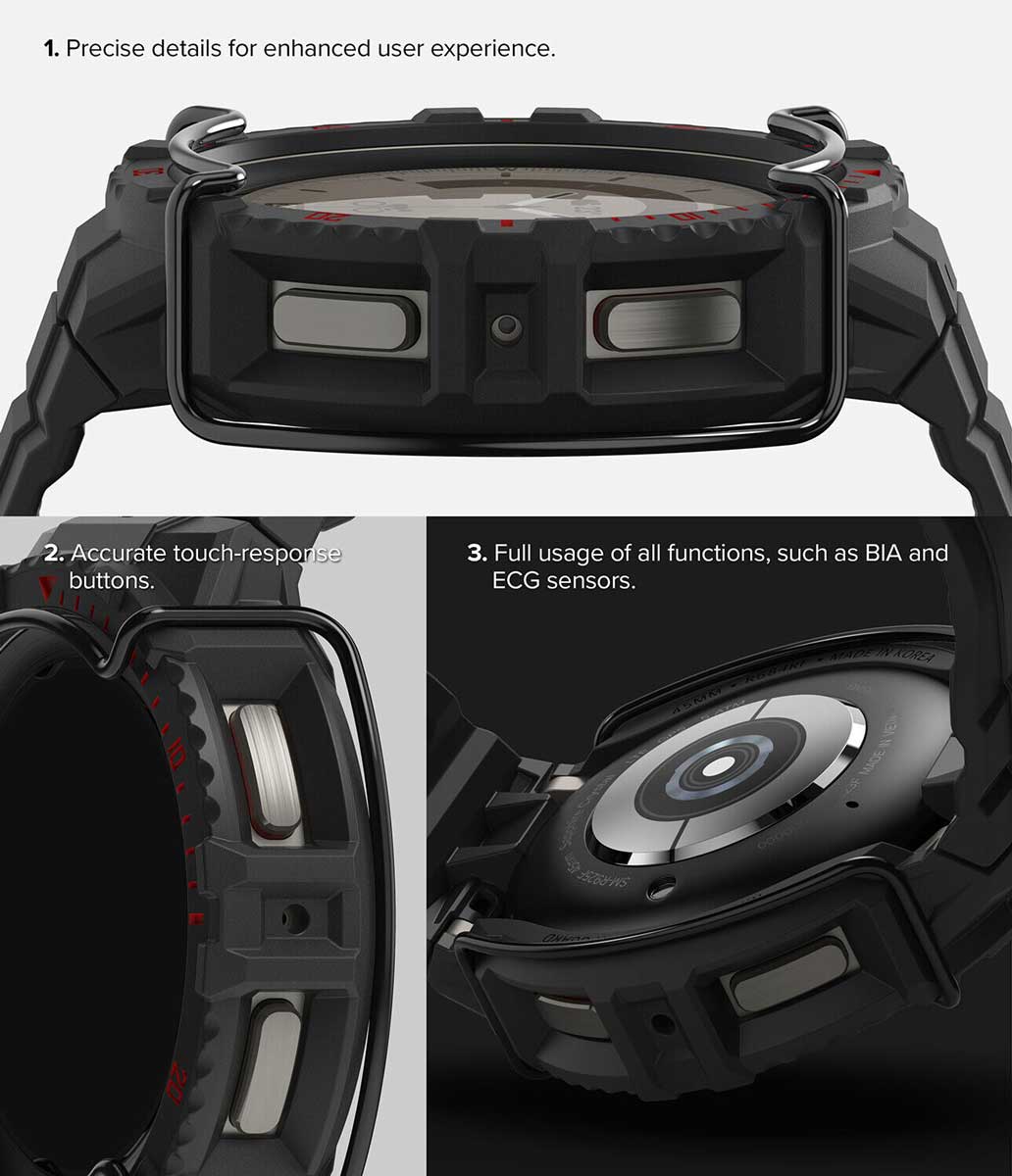 Case Ringke Fusion X Guard + Wire Galaxy Watch 5 Pro (45mm) Case + correa - Ringke - Funda Galaxy Watch/ CRFXGUGW5P - BCKRIDastore
