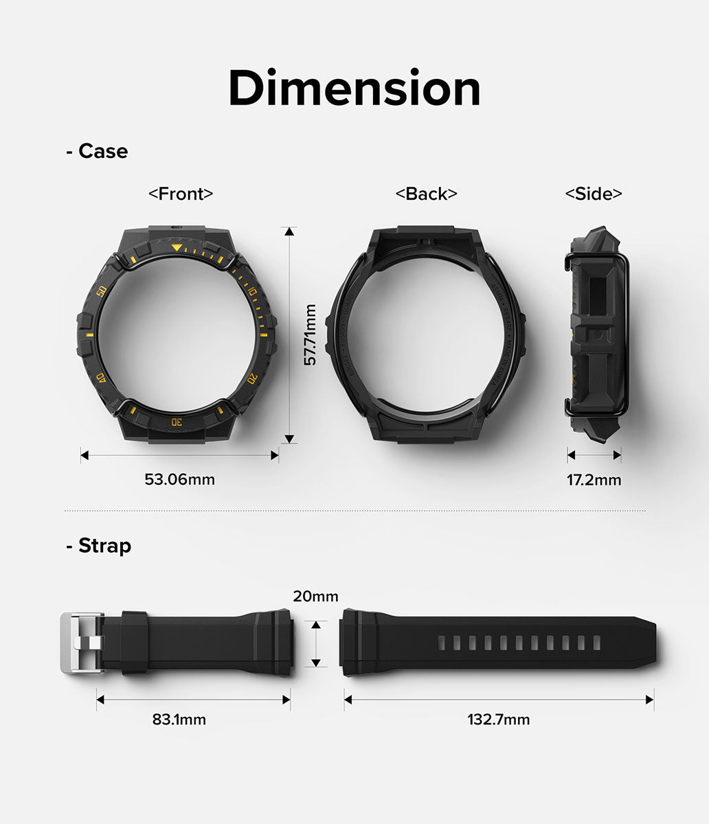 Case Ringke Fusion X Guard + Wire Galaxy Watch 5 Pro (45mm) Case + correa - Ringke - Funda Galaxy Watch5 - 4 - 6 / CRFXGUGW5P - BCKYIDastore