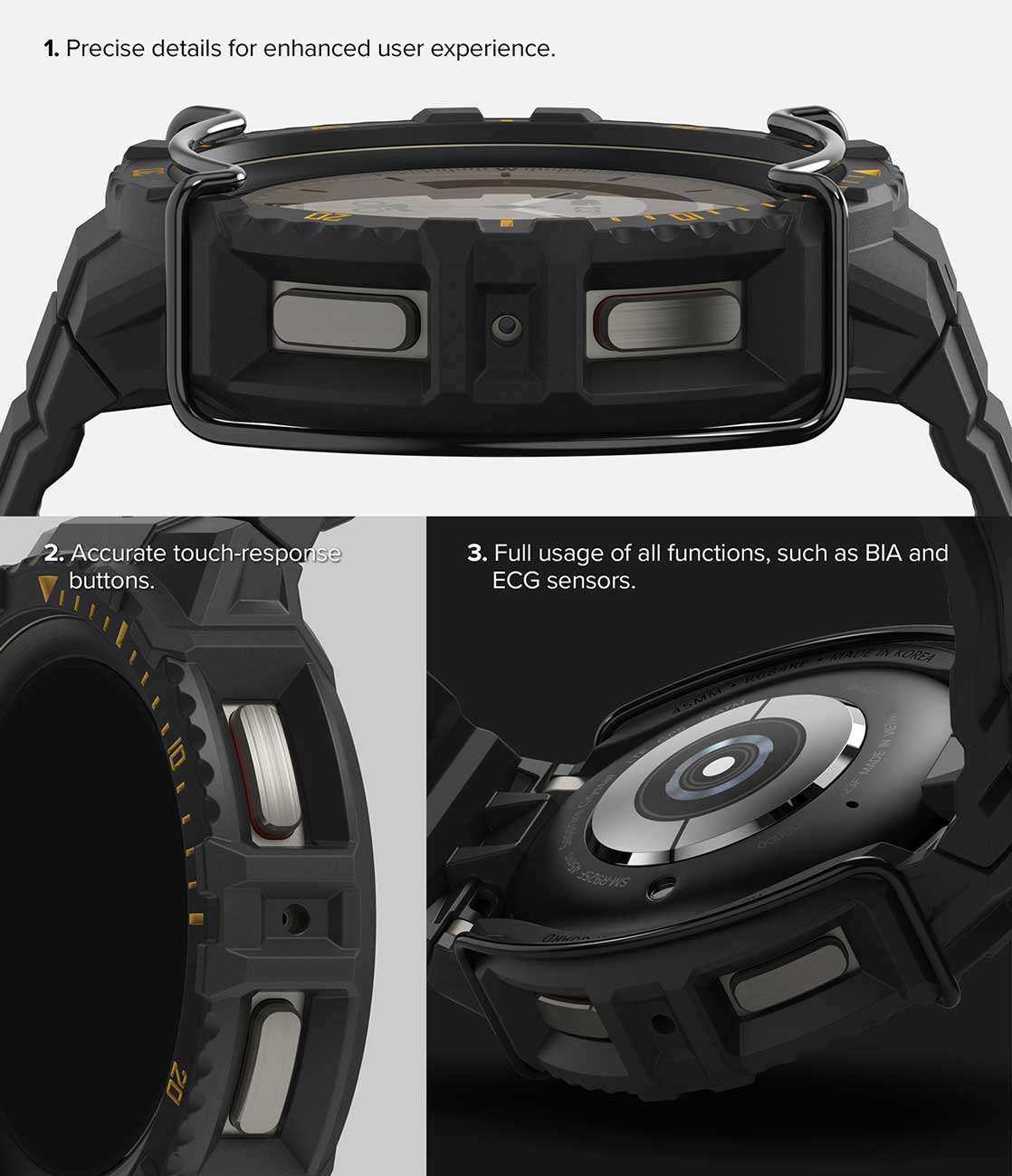 Case Ringke Fusion X Guard + Wire Galaxy Watch 5 Pro (45mm) Case + correa - Ringke - Funda Galaxy Watch5 - 4 - 6 / CRFXGUGW5P - BCKYIDastore